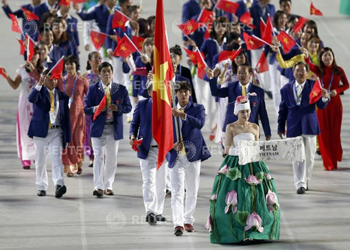 Ấn tượng lễ khai mạc Asiad 17 ảnh 1